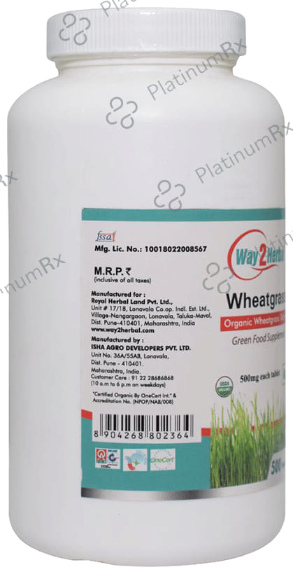 Way2Herbal Wheatgrass Tablet 500 tablets