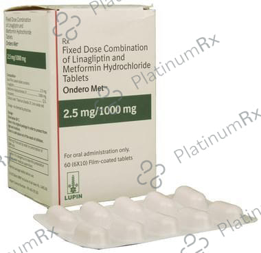 Ondero Met 1000/2.5mg Tablet 10s