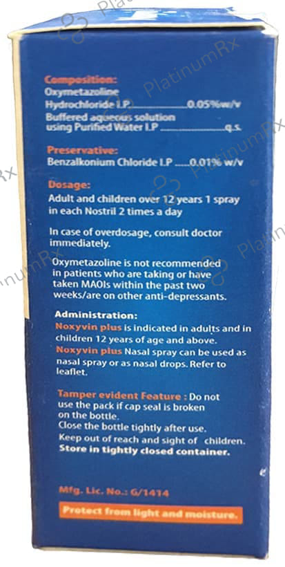 Noxyvin Plus Nasal Solution 10ml
