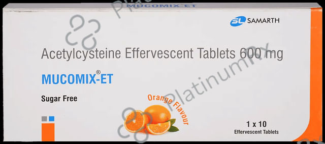 Mucomix ET Effervescent Tablet Orange Sugar Free