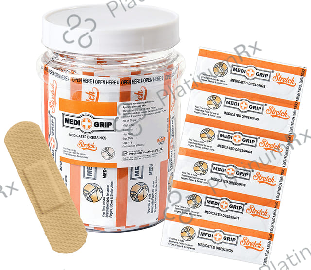 Medigrip Stretch Flexible Fabric Band Aid (100 Each) 1 Jar