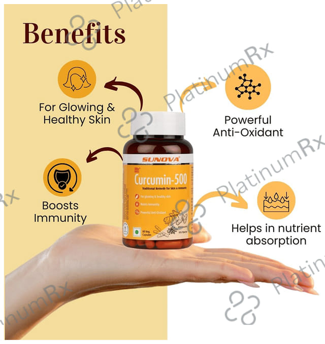 Sunova Curcumin 500 Veg. Capsule