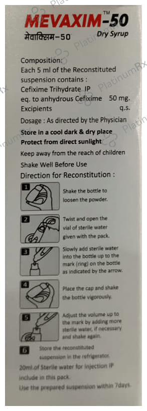 Mevaxim 50 Dry Syrup