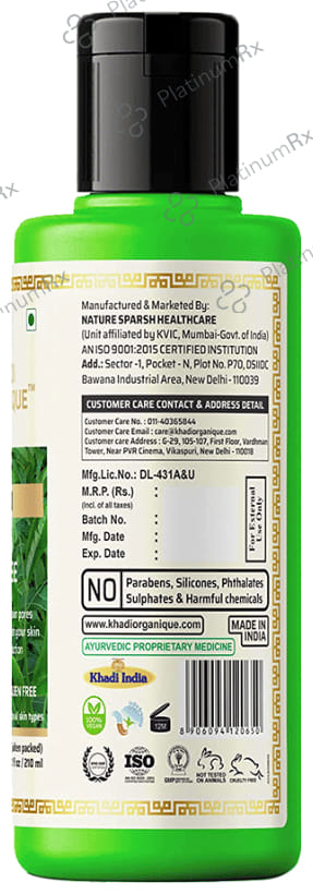 Khadi Organique Khadi Face Wash Neem and Teatree SLS Paraben Free