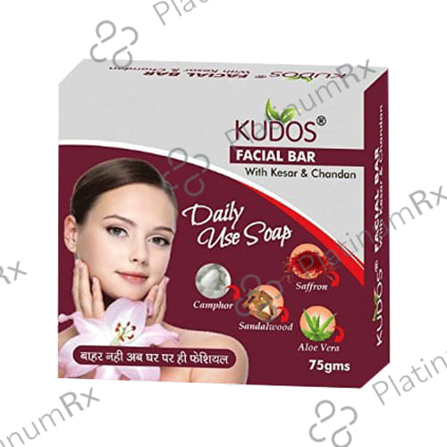 Kudos Facial Bar with Kesar & Chandan 75 gm