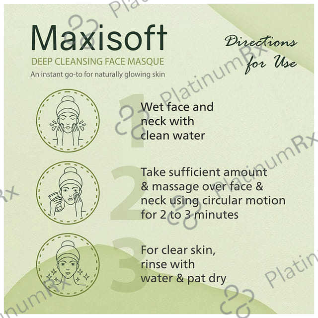Maxisoft Deep Cleansing Face Masque (100gm Each) 2 Tubes