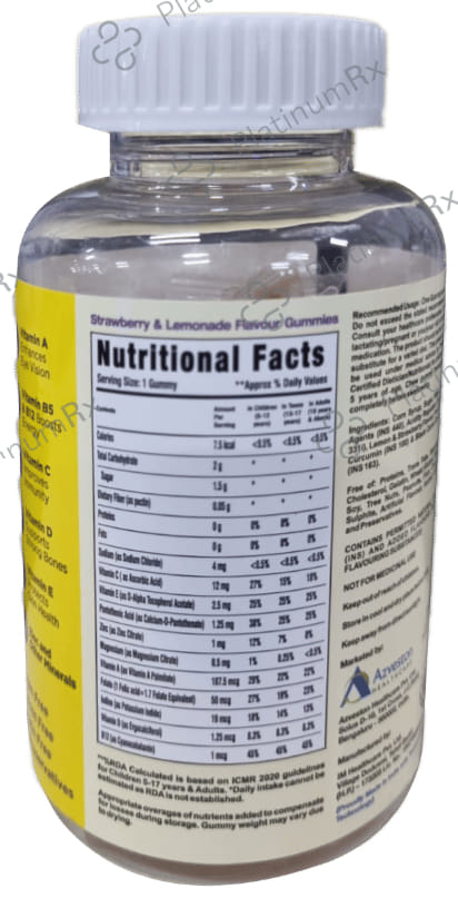 NutriBears Multivitamin Growth & Immunity Support Gummies Natural