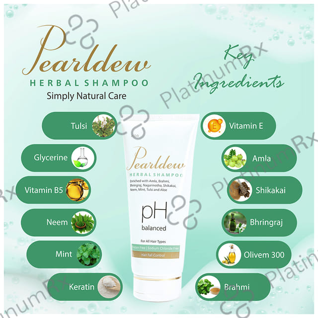 Pearldew Herbal Shampoo (100ml Each) 1 Tube