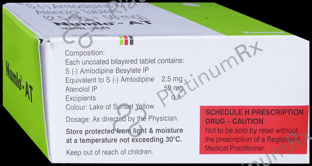 Numlo AT 2.5/50mg Tablet 15s