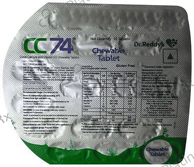 CC 74 500mg Chewable Tablet 15s