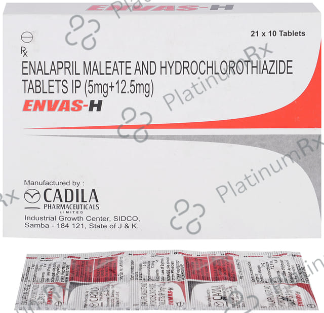 Envas H 5/12.5mg Tablet 10s