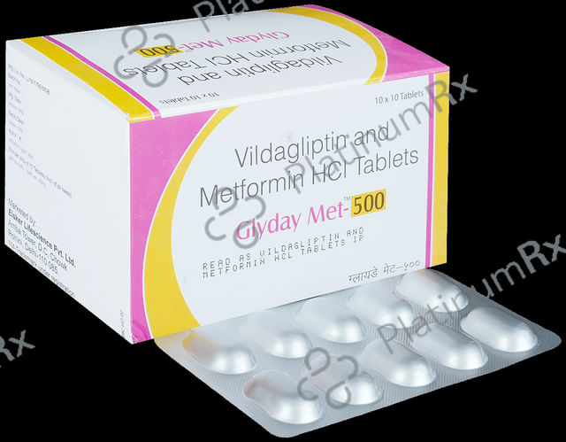 Glyday Met 500mg Tablet 10s
