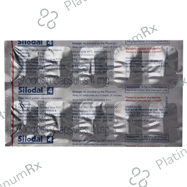 Silodal 4mg Capsule 10s