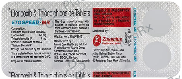 Etospeed 60/4mg Tablet MR 10s