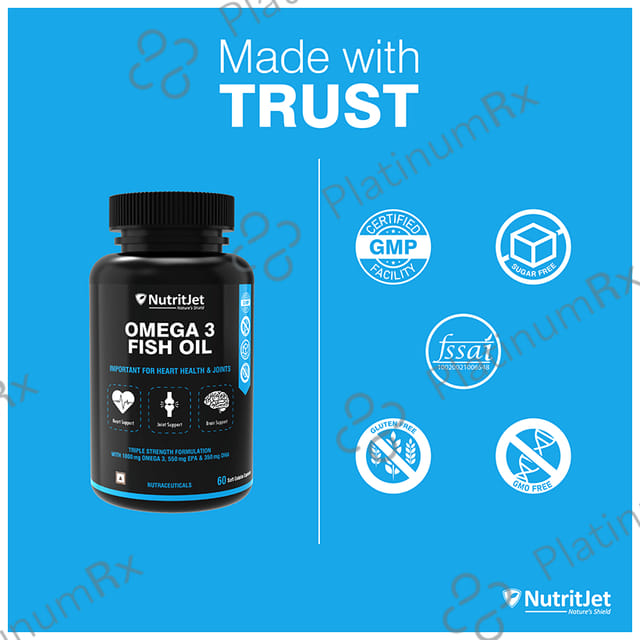 NutritJet Omega 3 Fish Oil Soft Gelatin Capsule 60s
