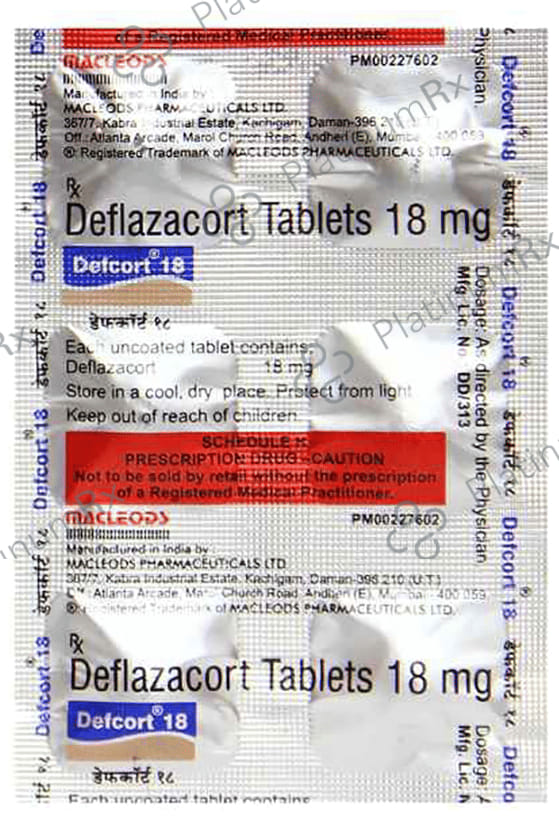 Defcort 18mg Tablet 6s