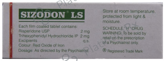 Sizodon LS 2/2mg Tablet 10s