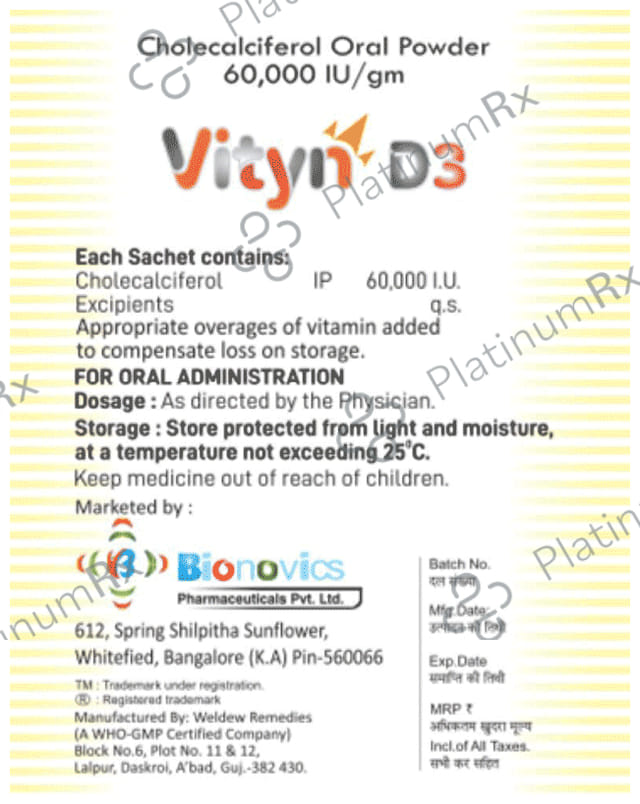 Vityn D3 Granule Sugar Free 4X1gm