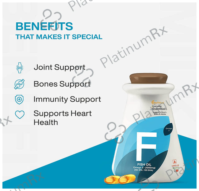 MyFitFuel Fish Oil Omega 3 1000mg Soft Gelatin Capsule 20 capsules