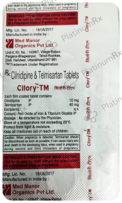 Cilory TM 10/40mg Tablet 15s