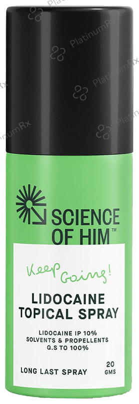 Science Of Him Keep Going Lidocaine Topical Spray