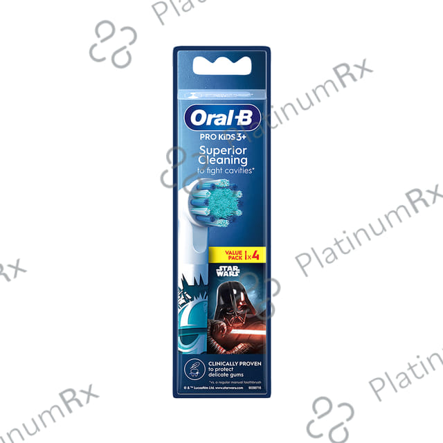 Oral-B Kids Electric Rechargeable Toothbrush Heads Replacement Refills Star Wars