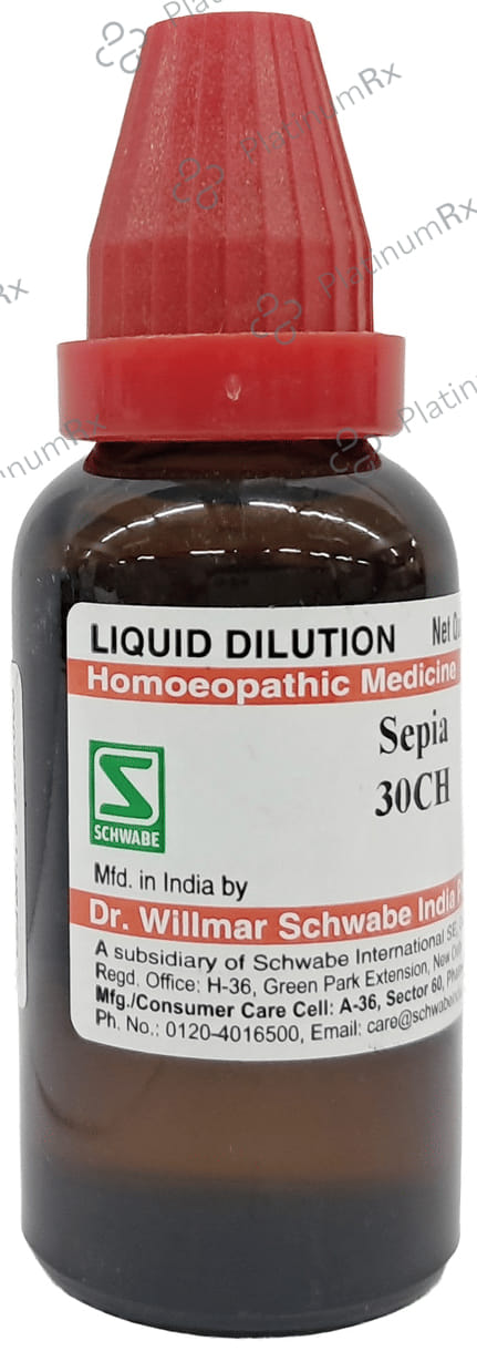 Dr Willmar Schwabe India Sepia Dilution 30 CH