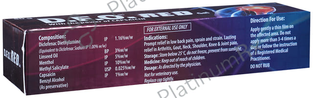 D.F.O. Red Gel 50gm
