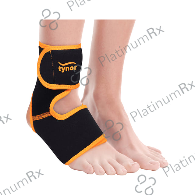 Tynor Ankle Support (Neo) Universal Orange & Black