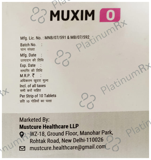 Muxim O 200mg/200mg Tablet