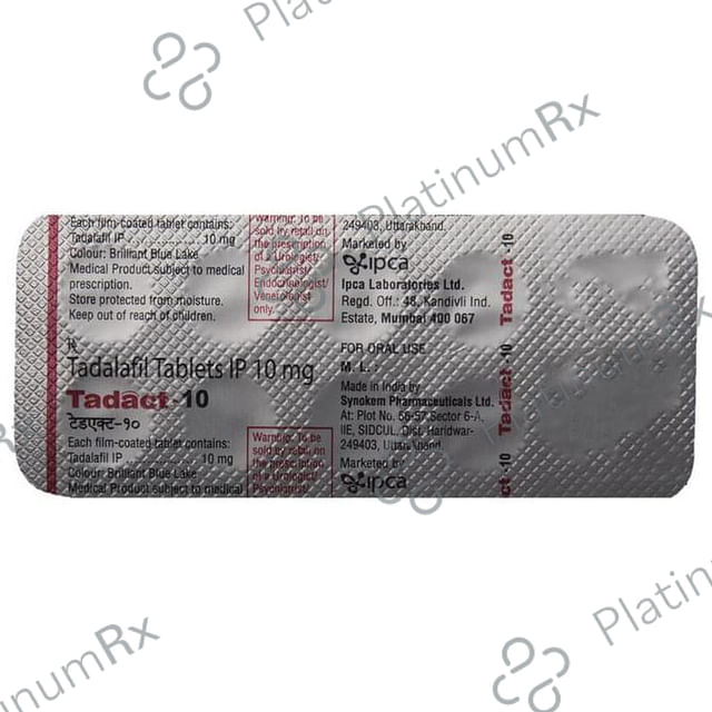Tadact 10mg Tablet 10s