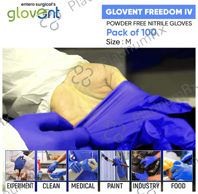 Glovent Nitrile Examination Gloves Powder Free Medium