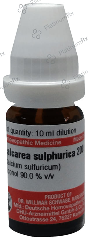 Dr Willmar Schwabe Germany Calcarea Sulphurica Dilution 200
