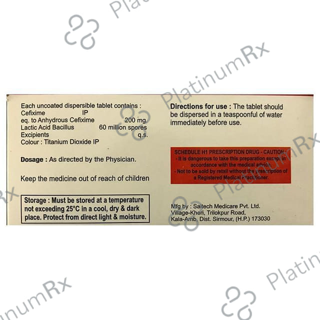 Cifex LB 200mg Tablet DT 10s
