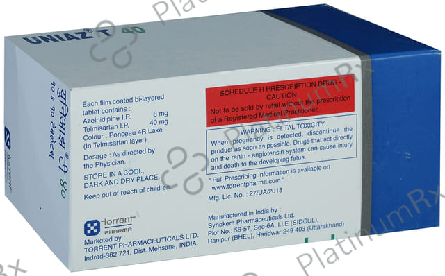 Uniaz T 40/8mg Tablet 10s