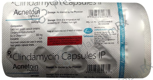 Acnetoin 300mg Capsule 10s