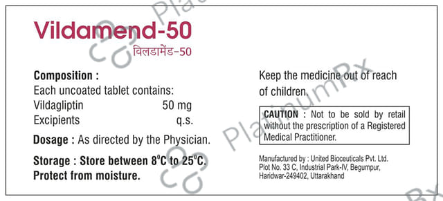 Vildamend 50 Tablet
