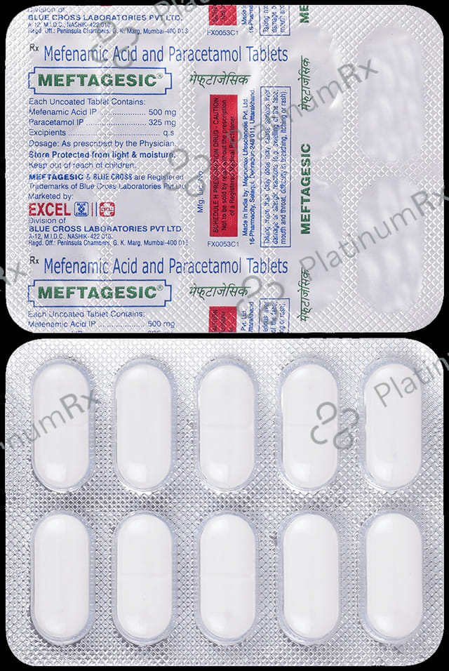 Meftagesic 500/325mg Tablet 10s (Pacific)