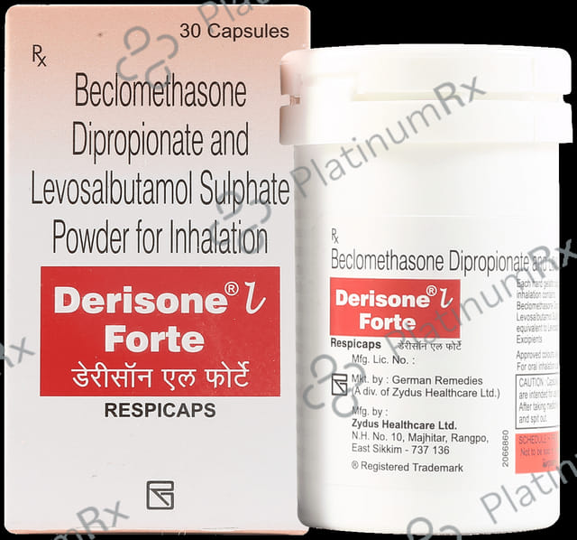 Derisone L Forte 200/200mcg Respicap 30s