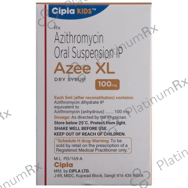 Azee XL 100mg Peppermint Dry Syrup 30ml