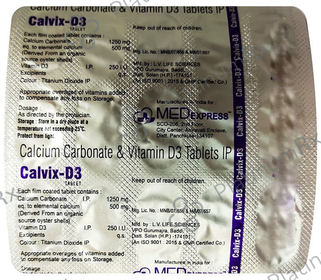 Calvix D3 Tablet 15s