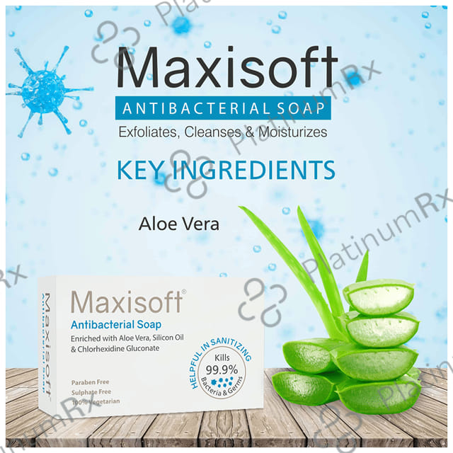 Maxisoft Antibacterial Soap (75gm Each) 1 Pack