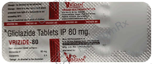 Vrizide 80 Tablet