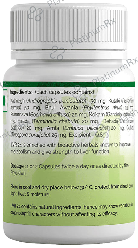 BVG Life Sciences LVR 24 for Healthy Liver Capsule 30 capsules