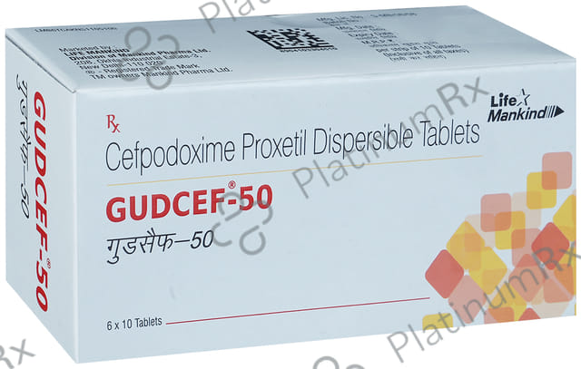 Gudcef 50mg Tablet DT 10s