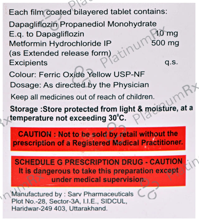 Renglif M 10/500mg Tablet ER 10s