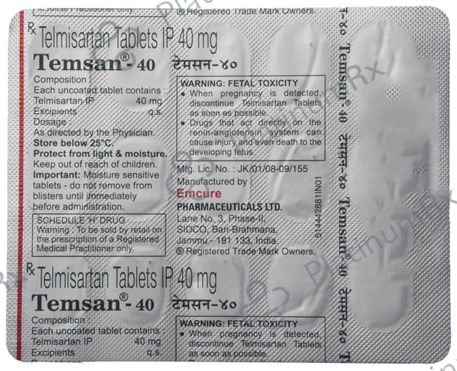 Temsan 40mg Tablet 15s
