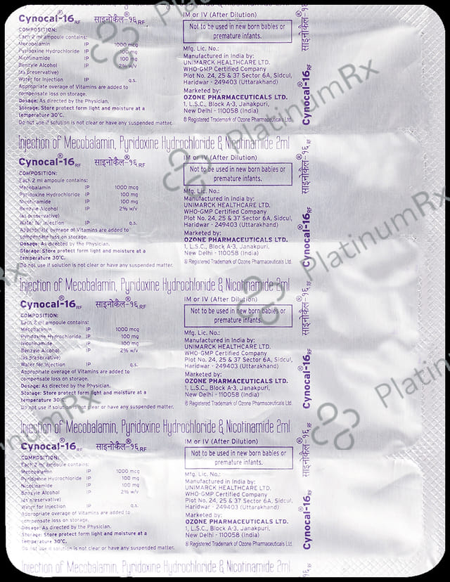 Cynocal 16 RF Injection 2ml