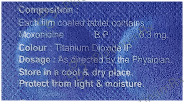 Moxonol 0.3mg Tablet 10s