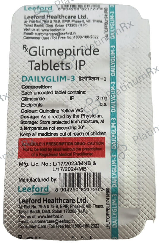 Dailyglim 3mg Tablet
